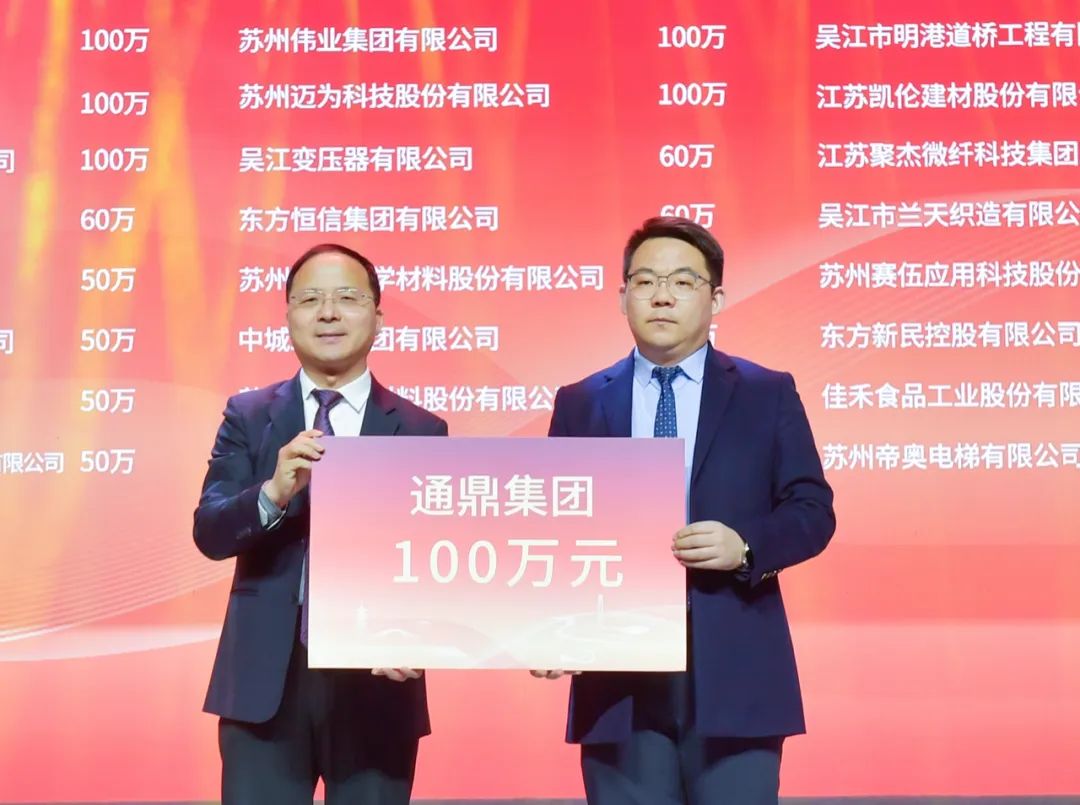 吴江新春团拜会|龙腾国际获评2023年度最具爱心捐赠企业